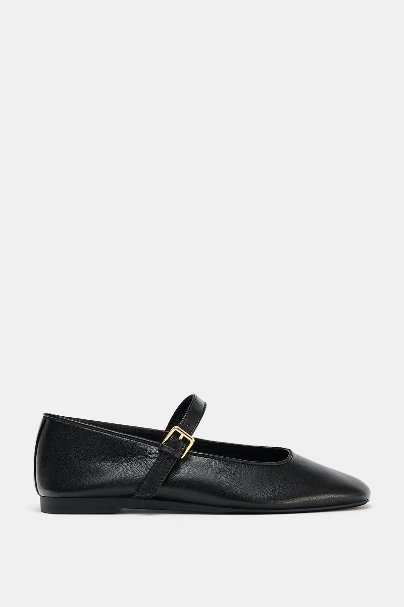 LEATHER BALLET FLATS 50TH ANNIVERSARY