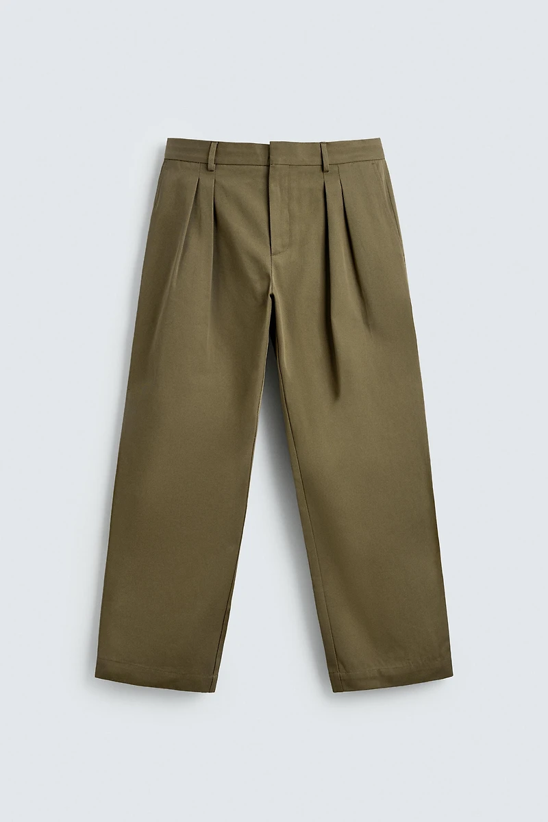 PLEATED CHINO PANTS AARON LEVINE X ZARA
