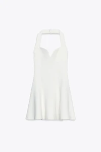 HALTER INTERLOCK SHORT DRESS