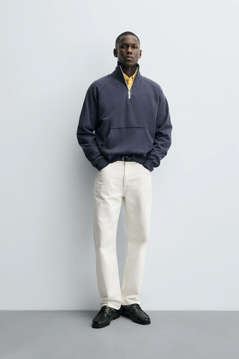 QUARTER-ZIP SWEATSHIRT