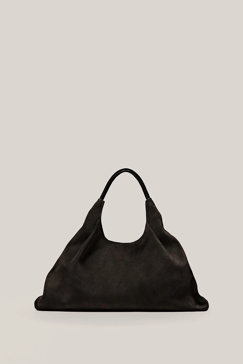 Medium split leather shopper bag - LIMITED EDITION