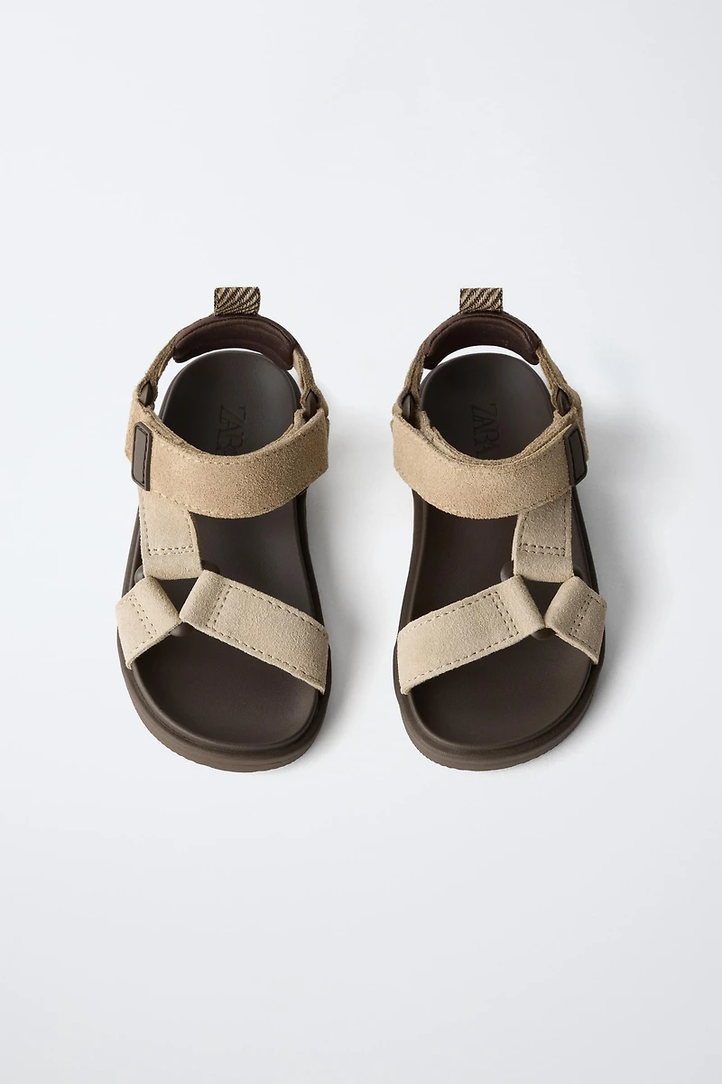 LEATHER TECHNICAL SANDALS