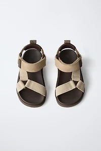 LEATHER TECHNICAL SANDALS