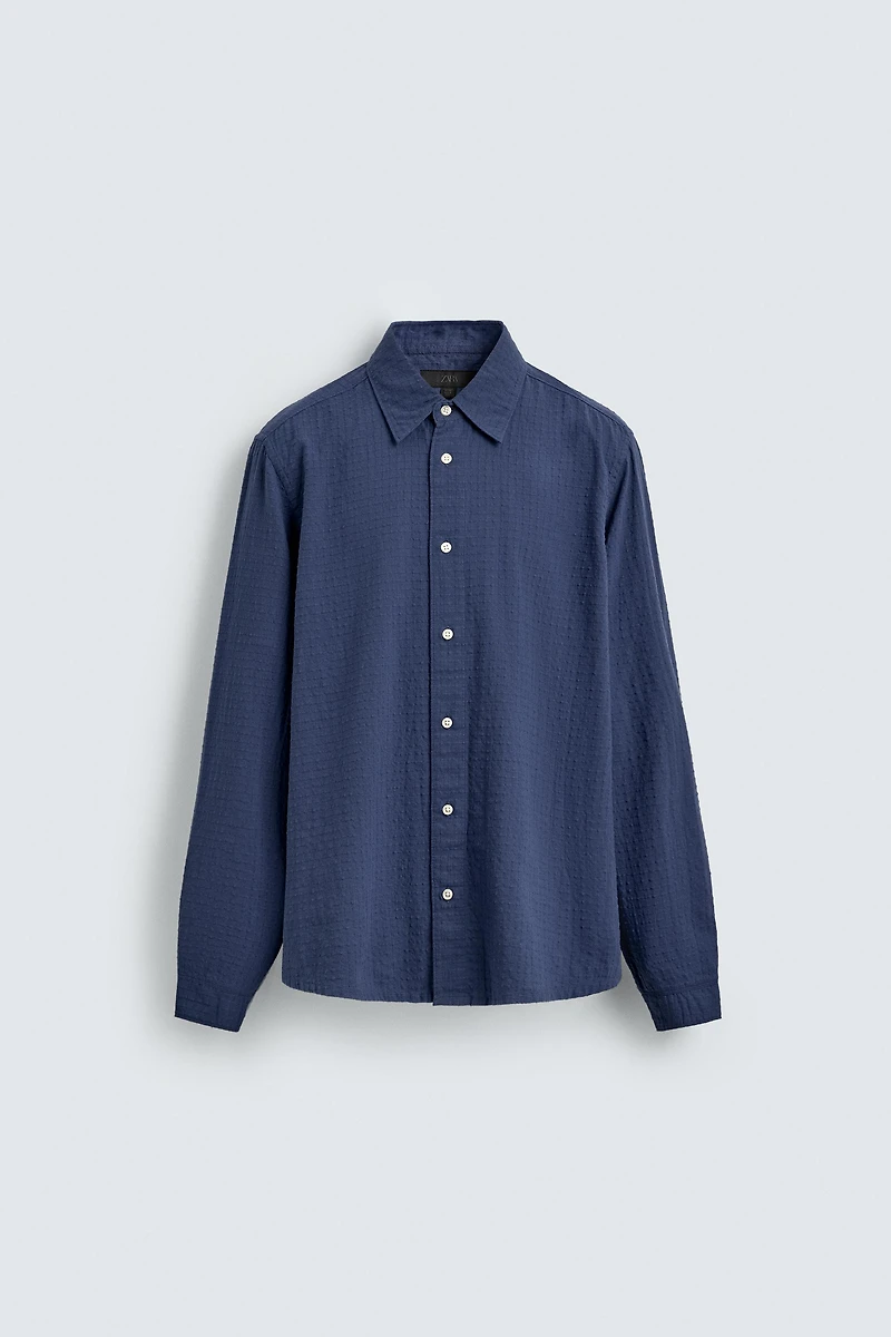 CHEMISE JACQUARD À CARREAUX