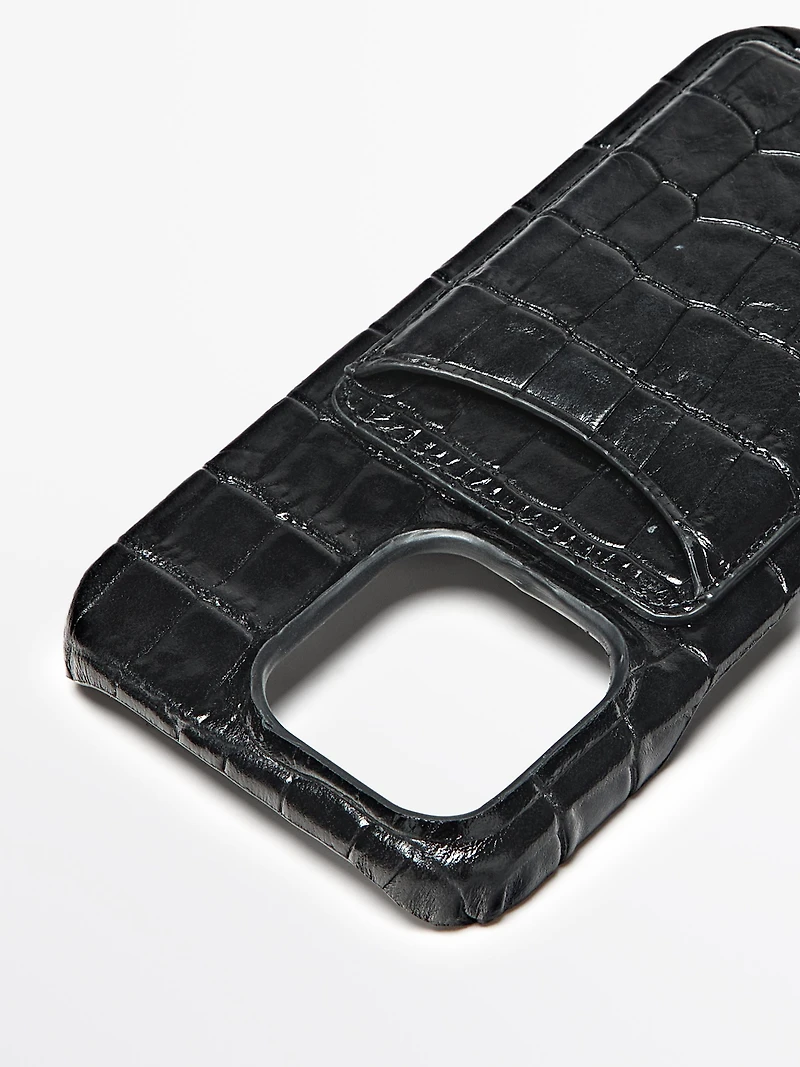 Nappa leather iPhone 16 Pro case