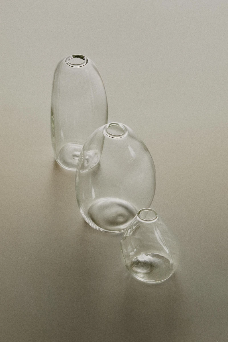 SMALL IRREGULAR GLASS VASE
