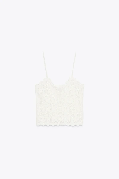 EYELET STRAPPY TOP