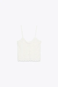 EYELET STRAPPY TOP