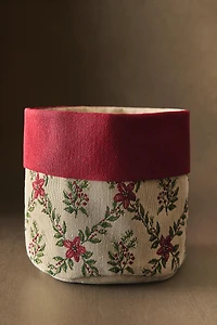 CHRISTMAS FLORAL BREAD BASKET