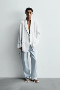BLAZER COUPE DÉCONTRACTÉE LIN