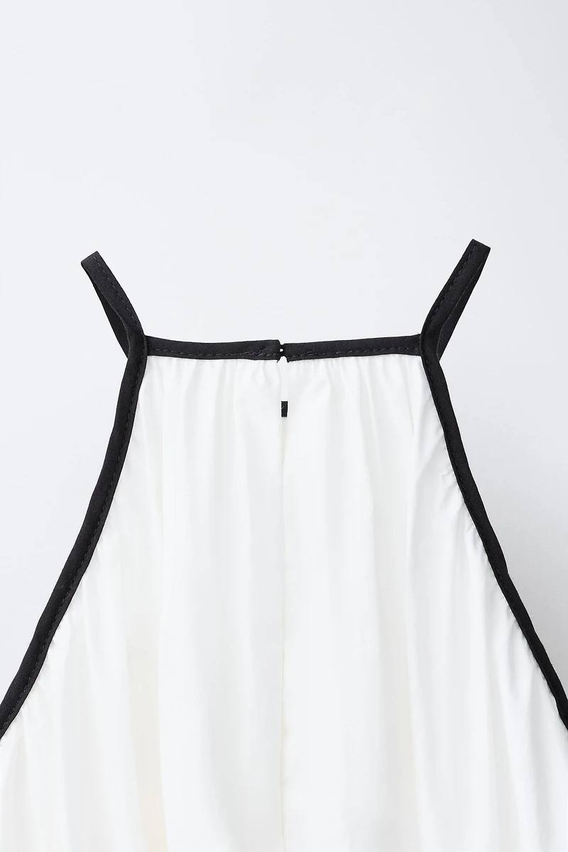 BOW HALTER NECK DRESS