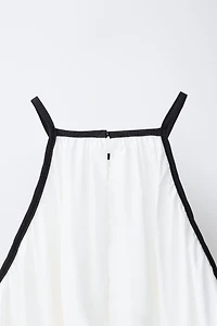 BOW HALTER NECK DRESS