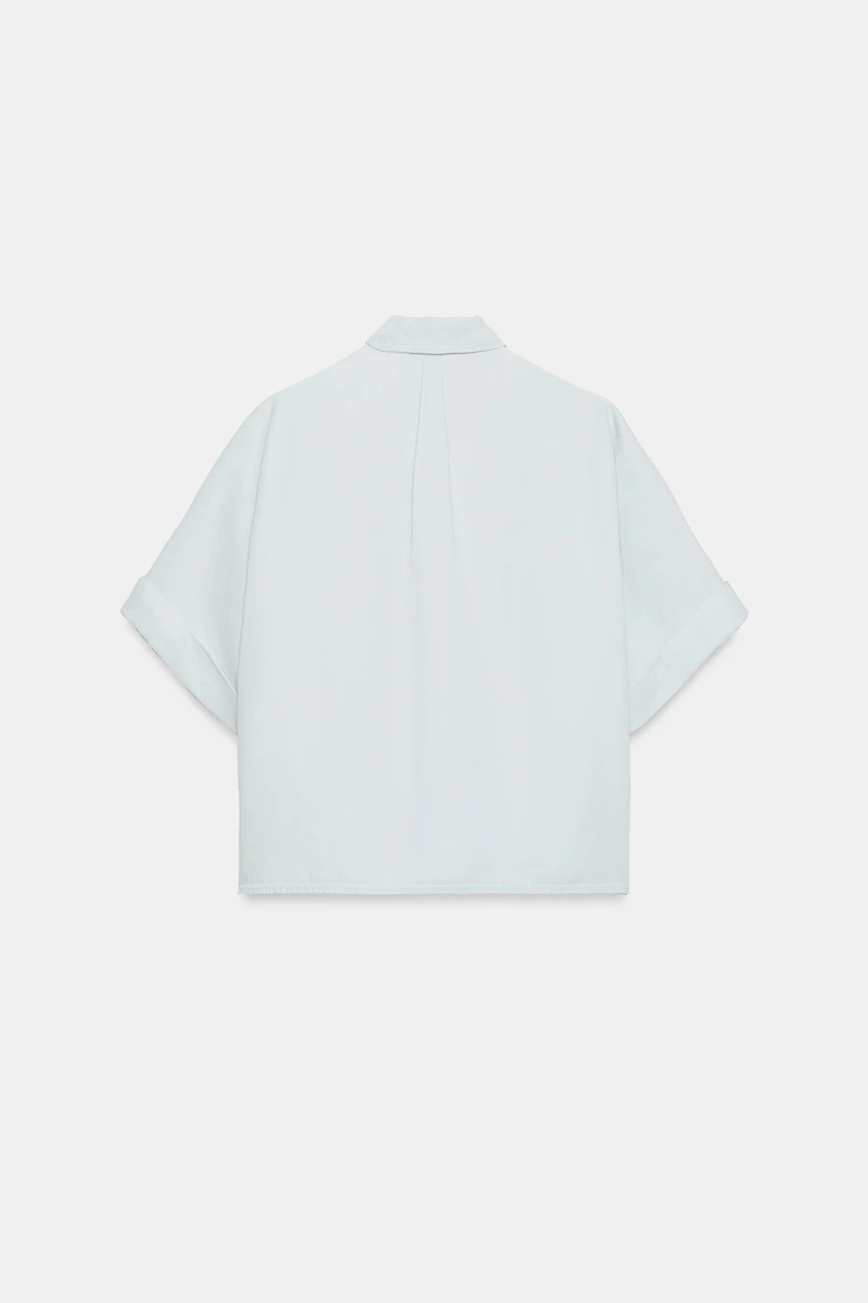 FLOWY SHORT SLEEVE SHIRT