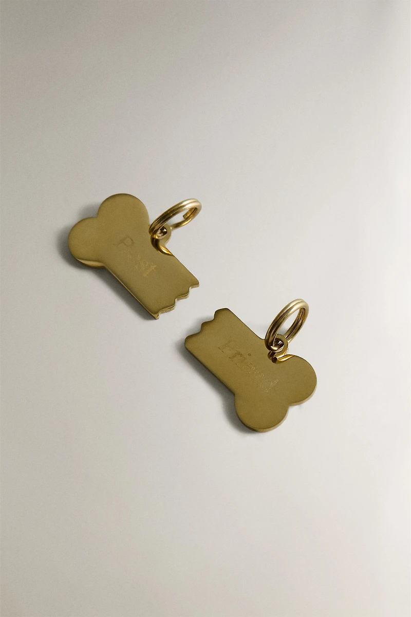 "BEST" "FRIEND" BONE PET CHARM