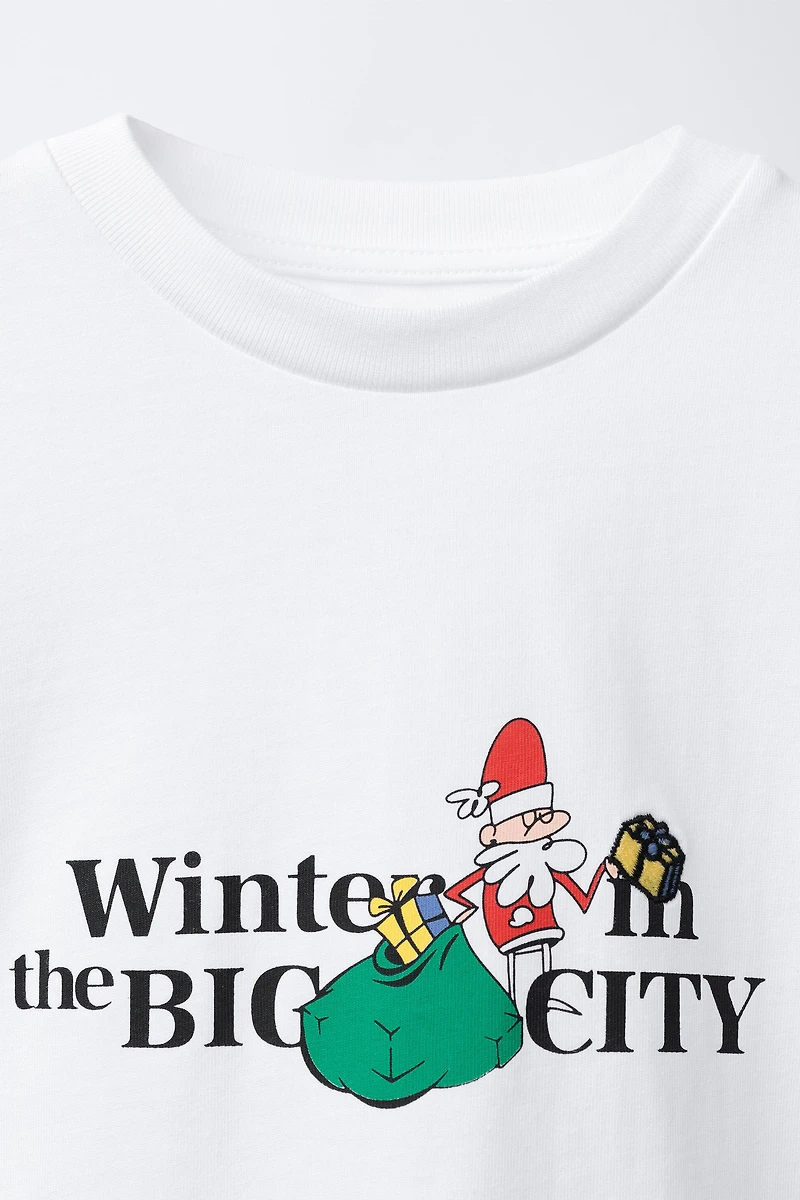 T-SHIRT IMPRIMÉ PÈRE NOËL