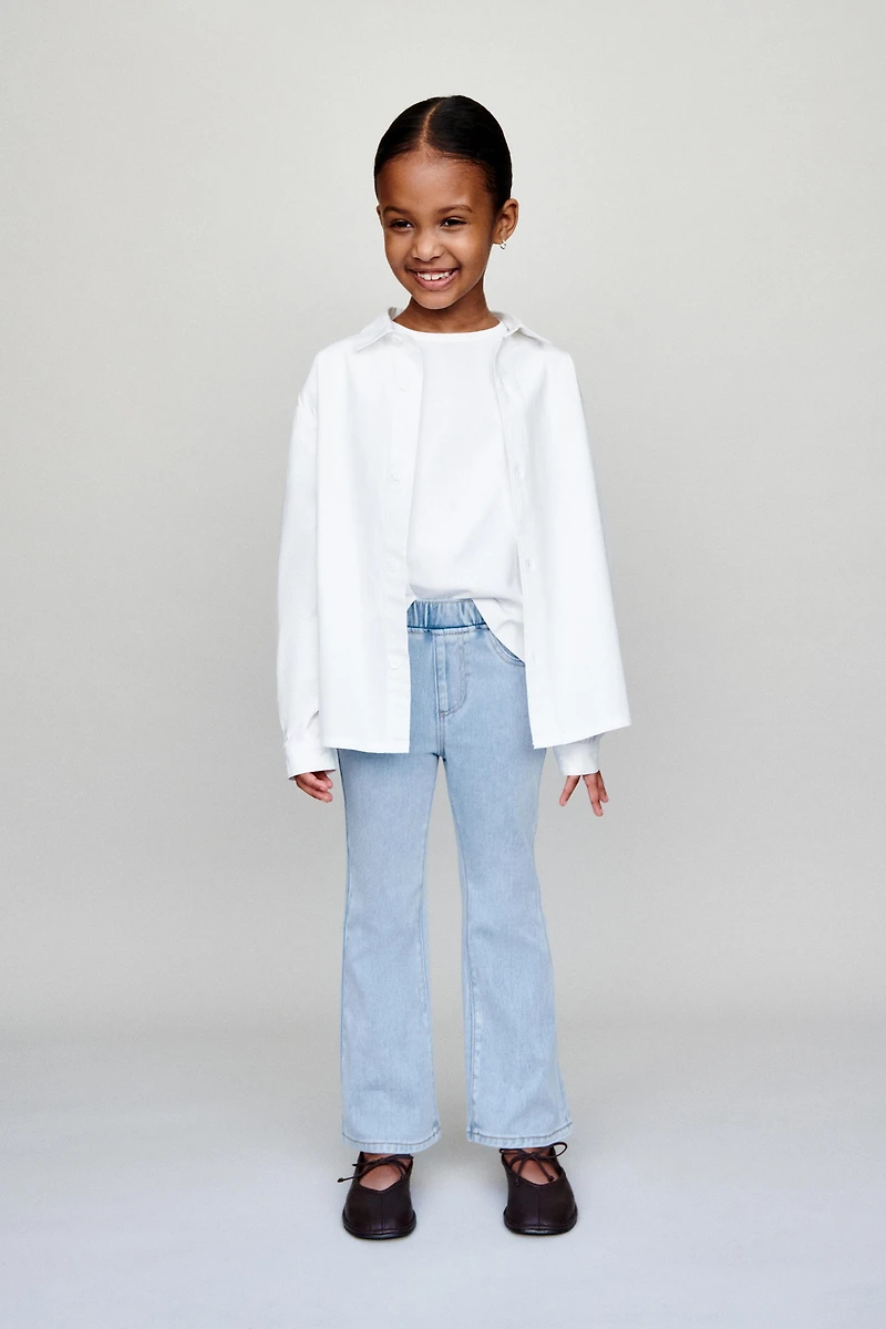FLARE DENIM LEGGINGS