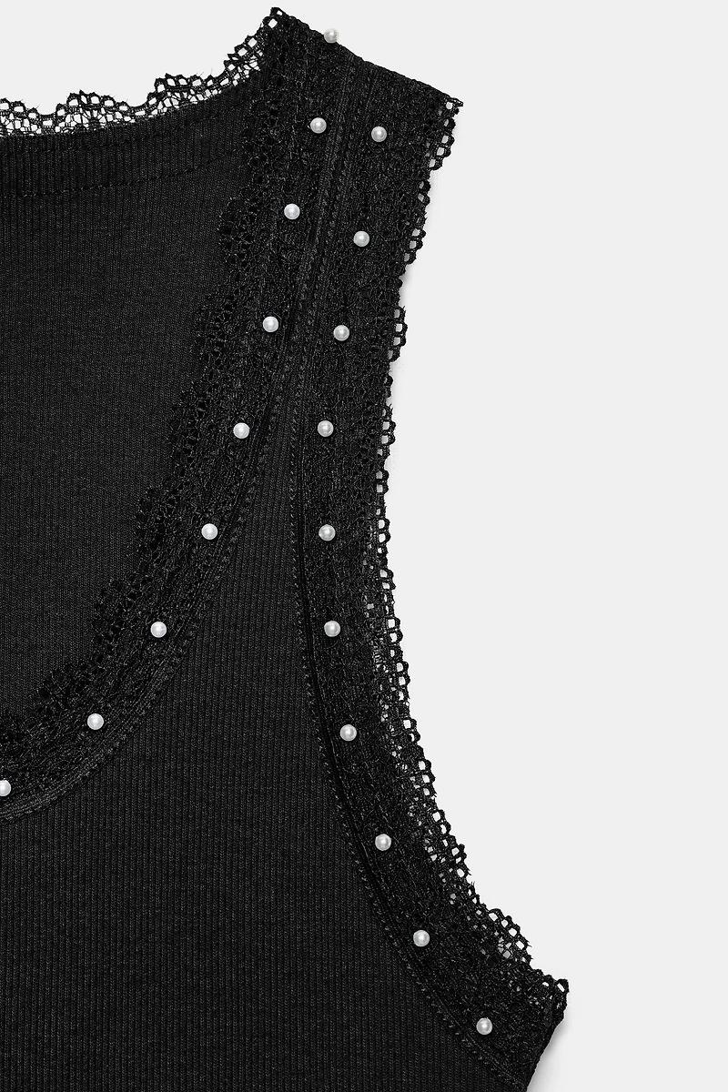 PEARL LACE TOP