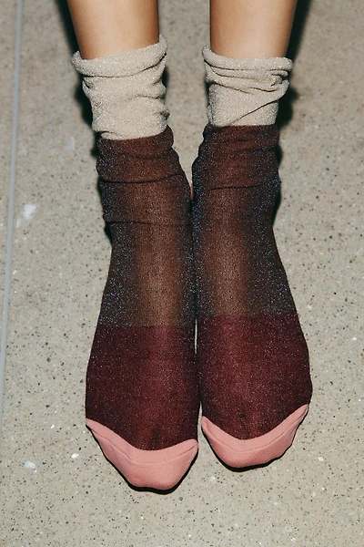 COMBINED SOCKS WITH METALLIC THREAD