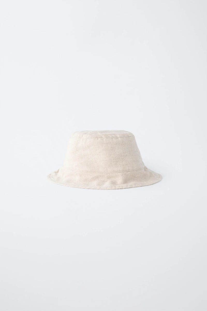 100% LINEN BUCKET HAT