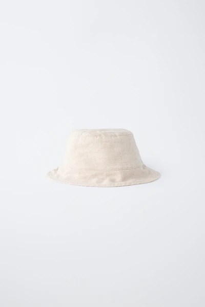 100% LINEN BUCKET HAT