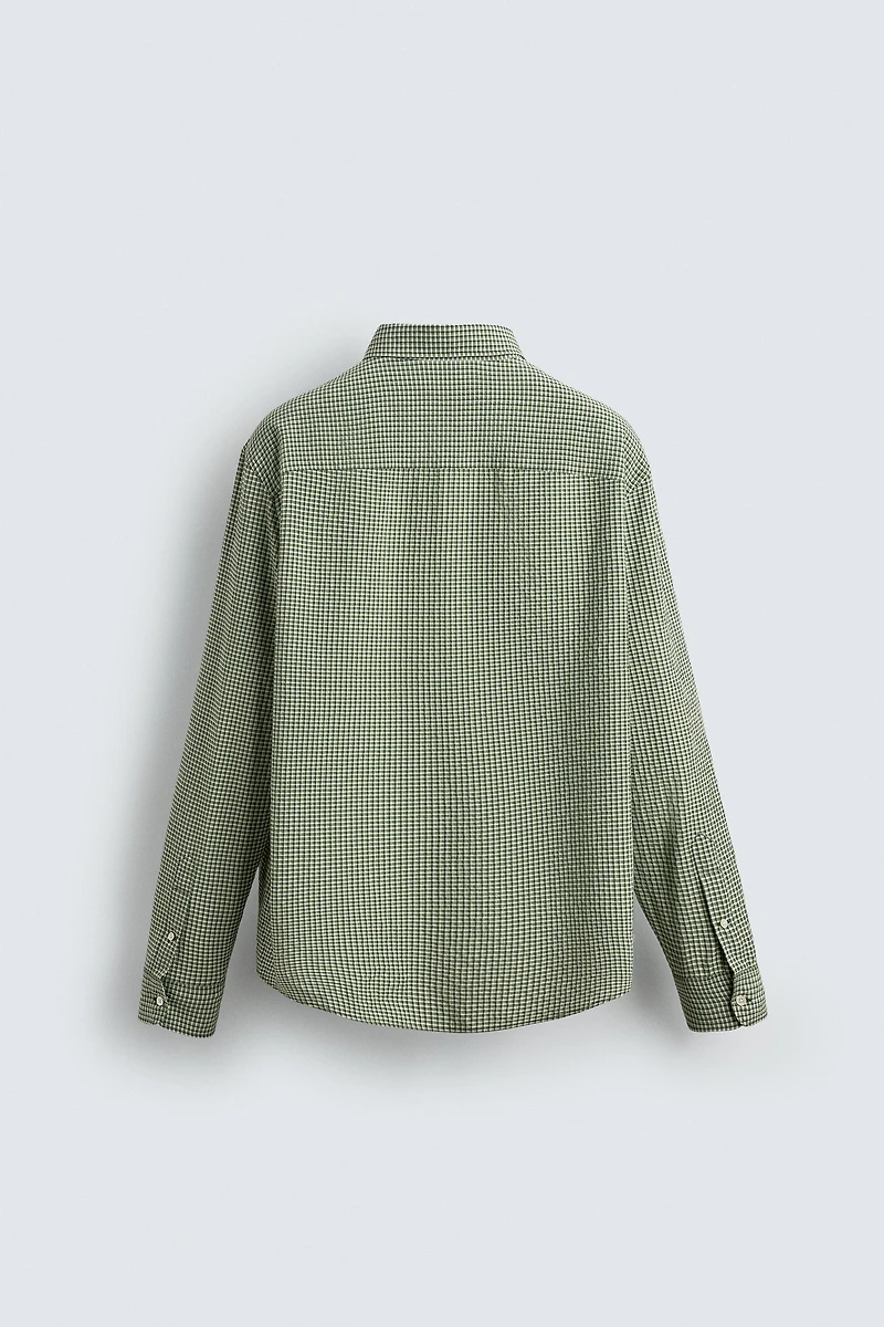 CHEMISE STRUCTURÉE À CARREAUX