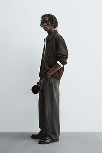 TEXTURED POCKET OVERSHIRT