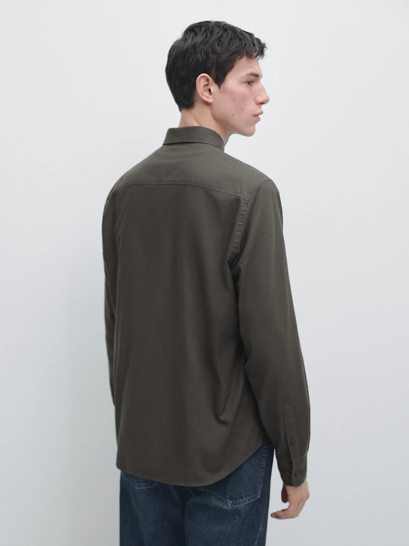 Regular fit cotton shirt