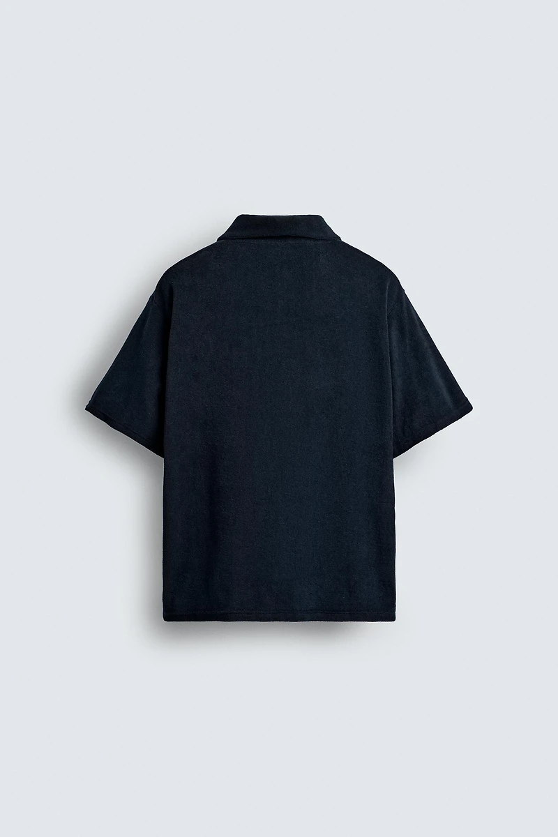 REGULAR FIT TERRY POLO