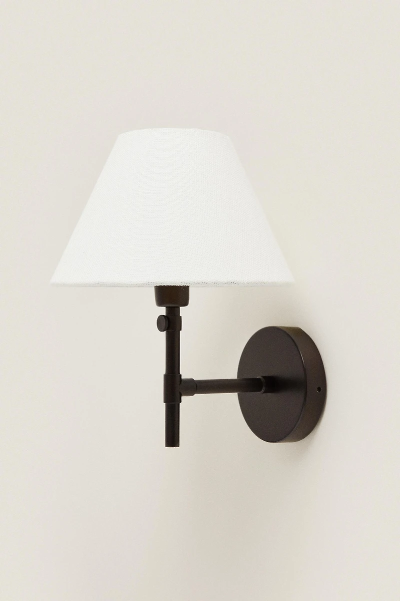 LAMP | LINEN LAMPSHADE WALL SCONCE