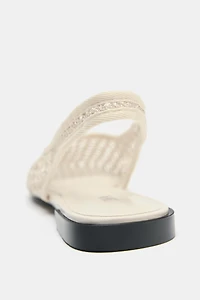 MESH SLINGBACK BALLET FLATS