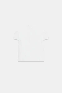 POLKA DOT POPLIN SHIRT WITH TIE OPENING