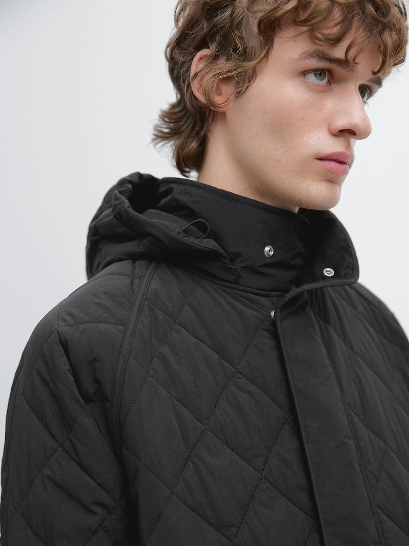 Water-repellent puffer jacket