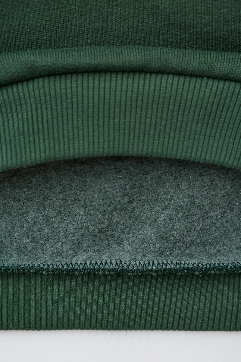 ENSEMBLE SWEAT OURS ET LEGGING CÔTELÉ À FLEURS