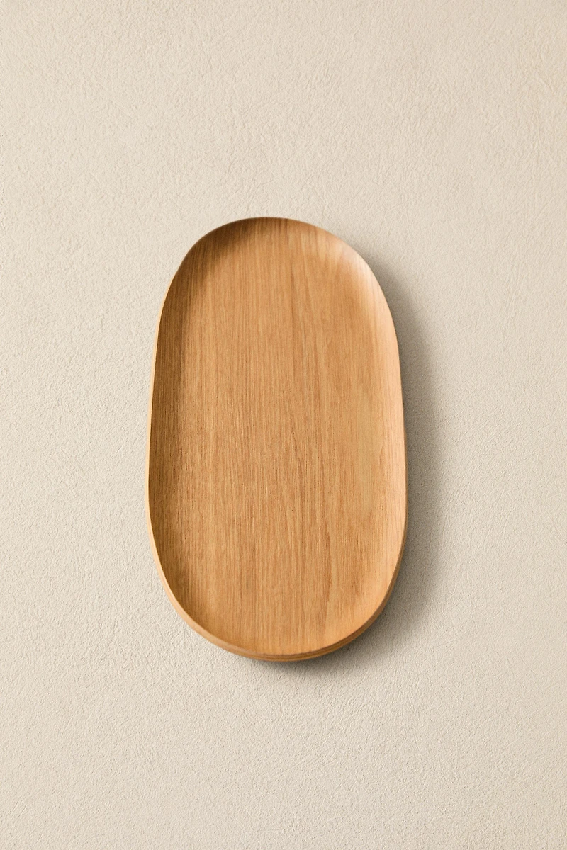 OVAL WOODEN TRAY