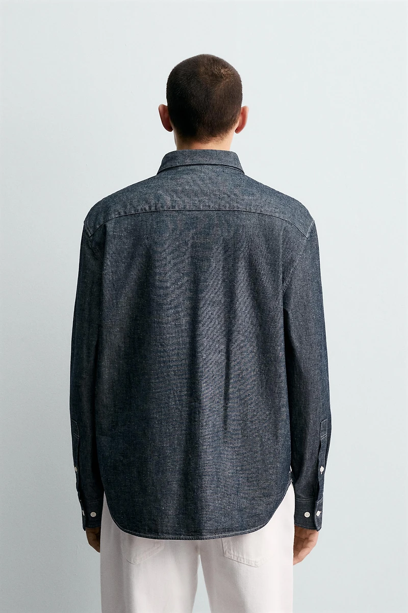 RELAXED FIT DENIM SHIRT