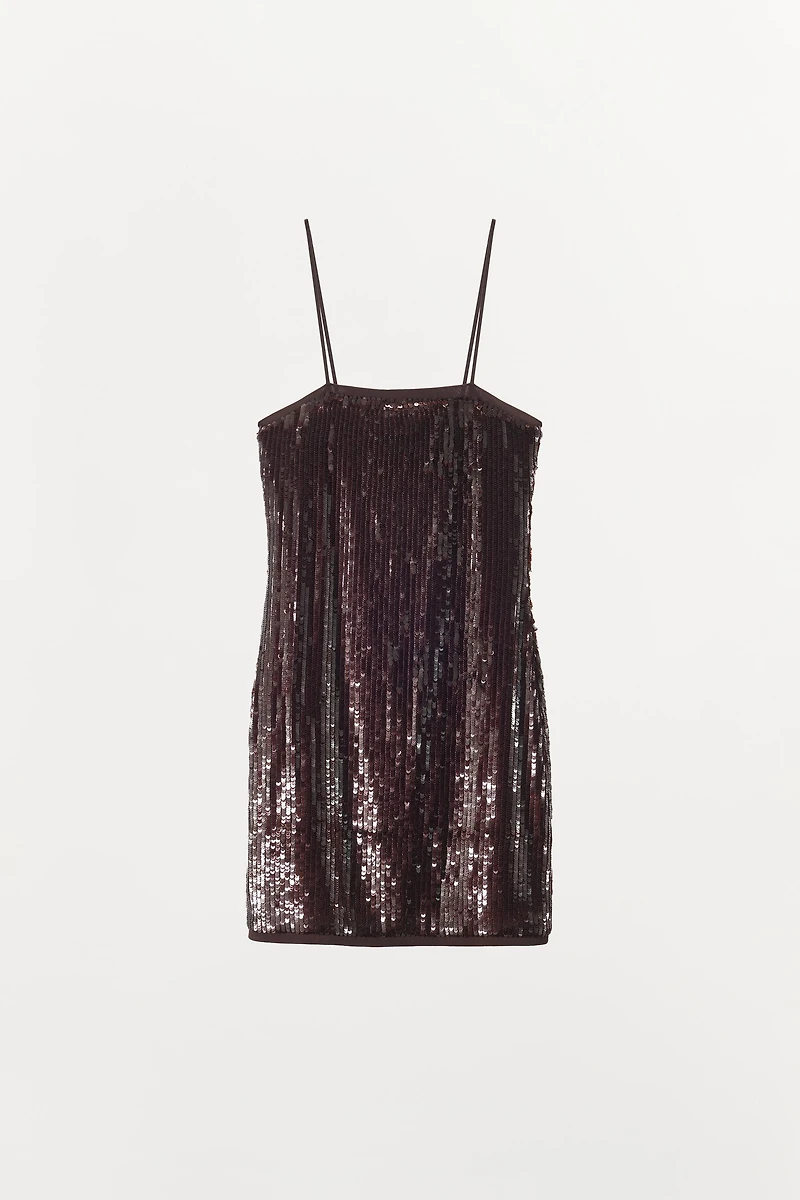 SHORT SEQUIN DRESS
