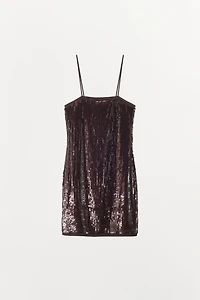 SHORT SEQUIN DRESS