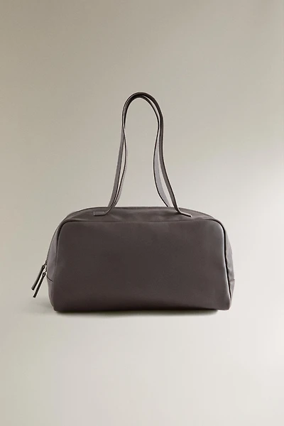 LEATHER MINI BOWLING BAG
