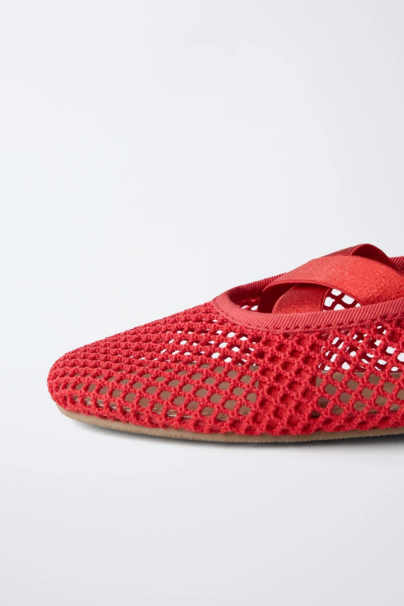 MESH BALLET FLATS