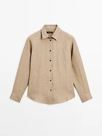 Chemisier chambray 100 % lin