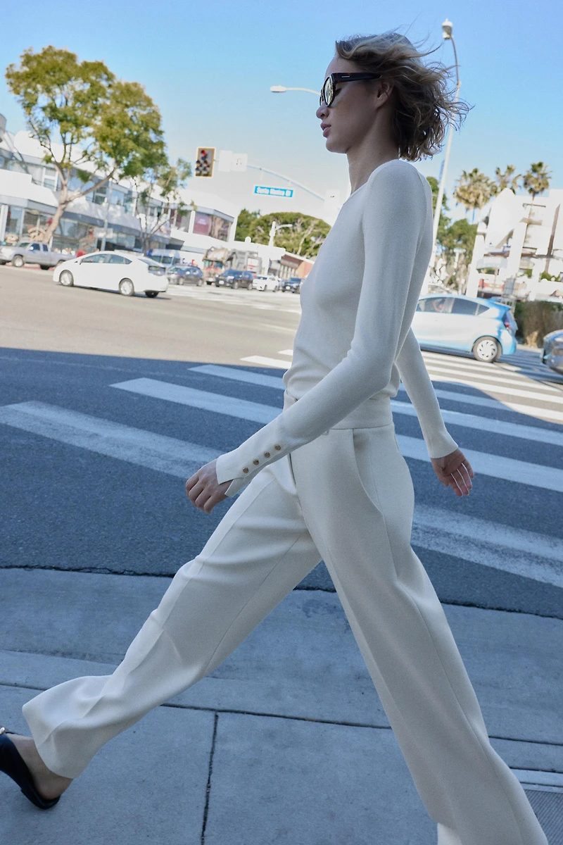 PANTALON DROIT TAILLE NORMALE