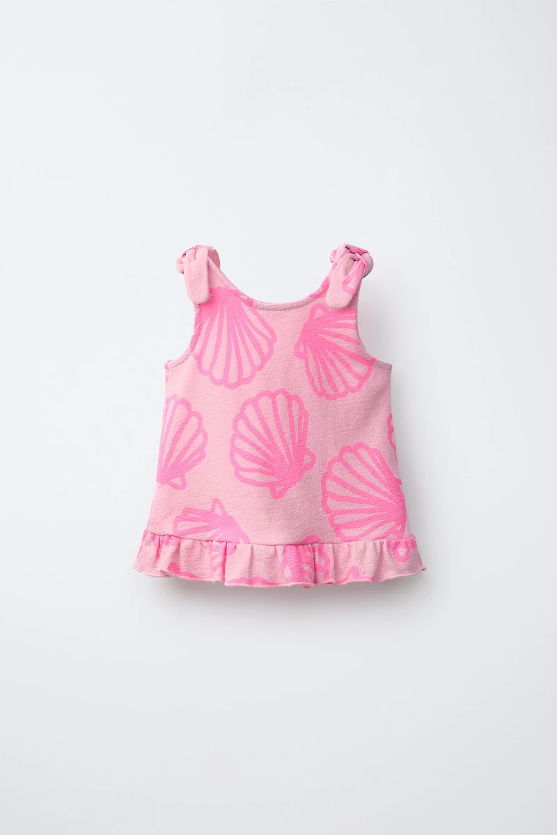 NEON KNOTTED SHELL T-SHIRT