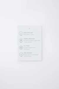 WATER REPELLENT 50% FEATHER AND DOWN PUFFER COAT WITH REMOVABLE FAUX FUR HOODIE