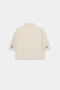SHORT SLEEVE LINEN BLAZER