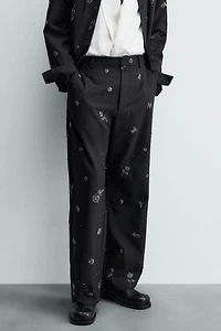 PANTALON COUPE DÉCONTRACTÉE À PAILLETTES