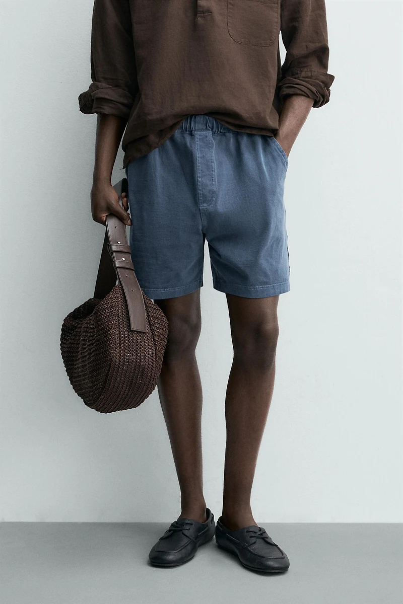 WASHED EFFECT JOGGER SHORTS