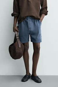WASHED EFFECT JOGGER SHORTS