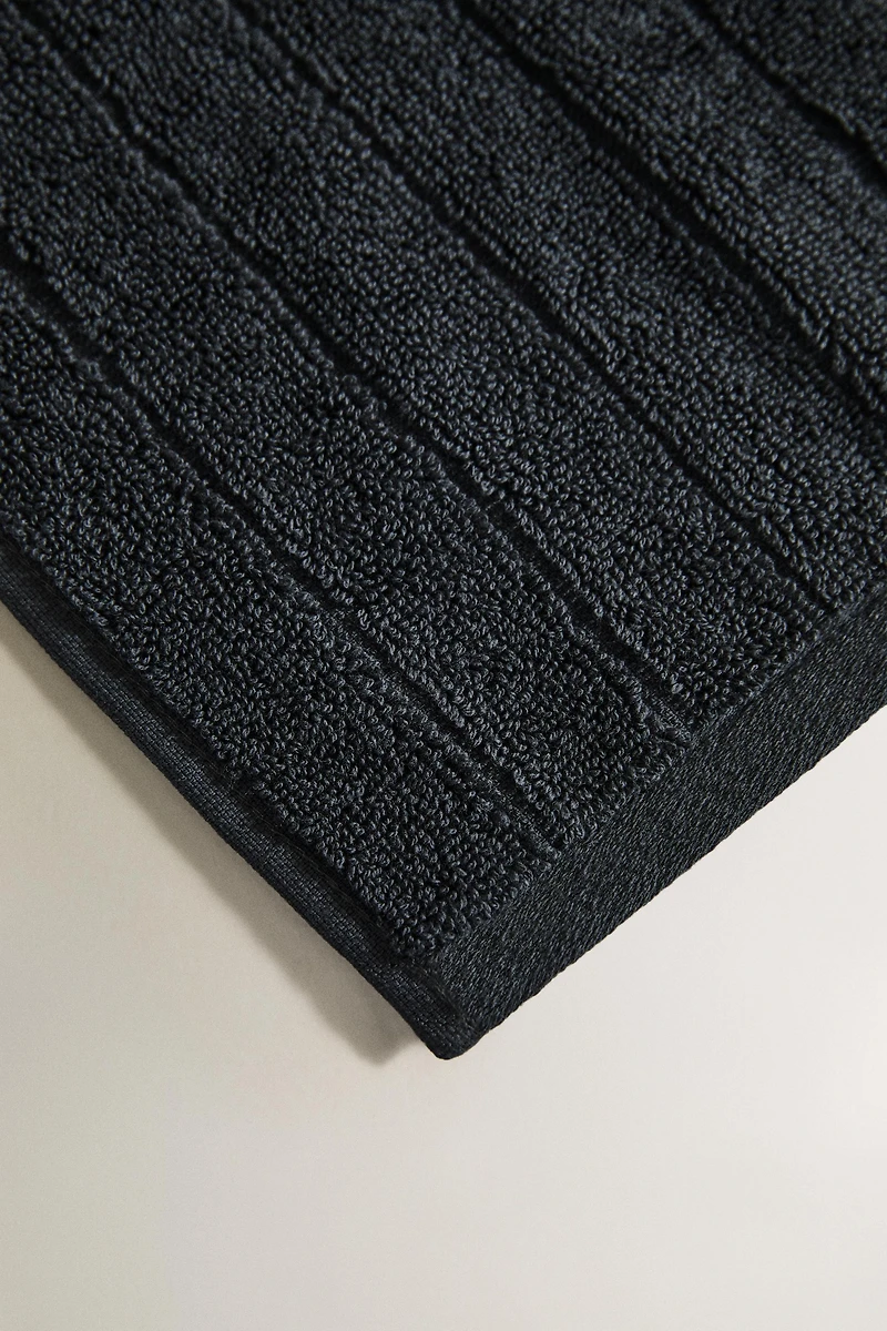 RICE STITCH BATH TOWEL