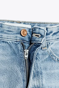 Z1975 NEW MOM FIT HIGH WAIST BELTED JEANS