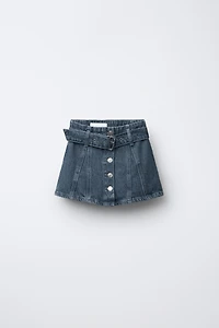 JUPE EN DENIM CEINTURE